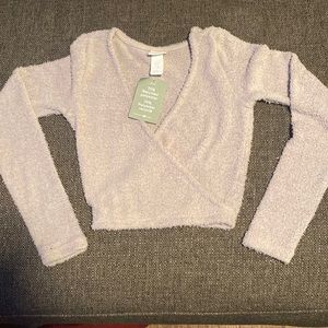 NEW H&M Deep V Cropped Top